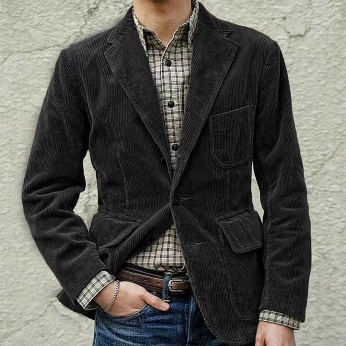 Corduroy Blazer for Men - Classic Coat