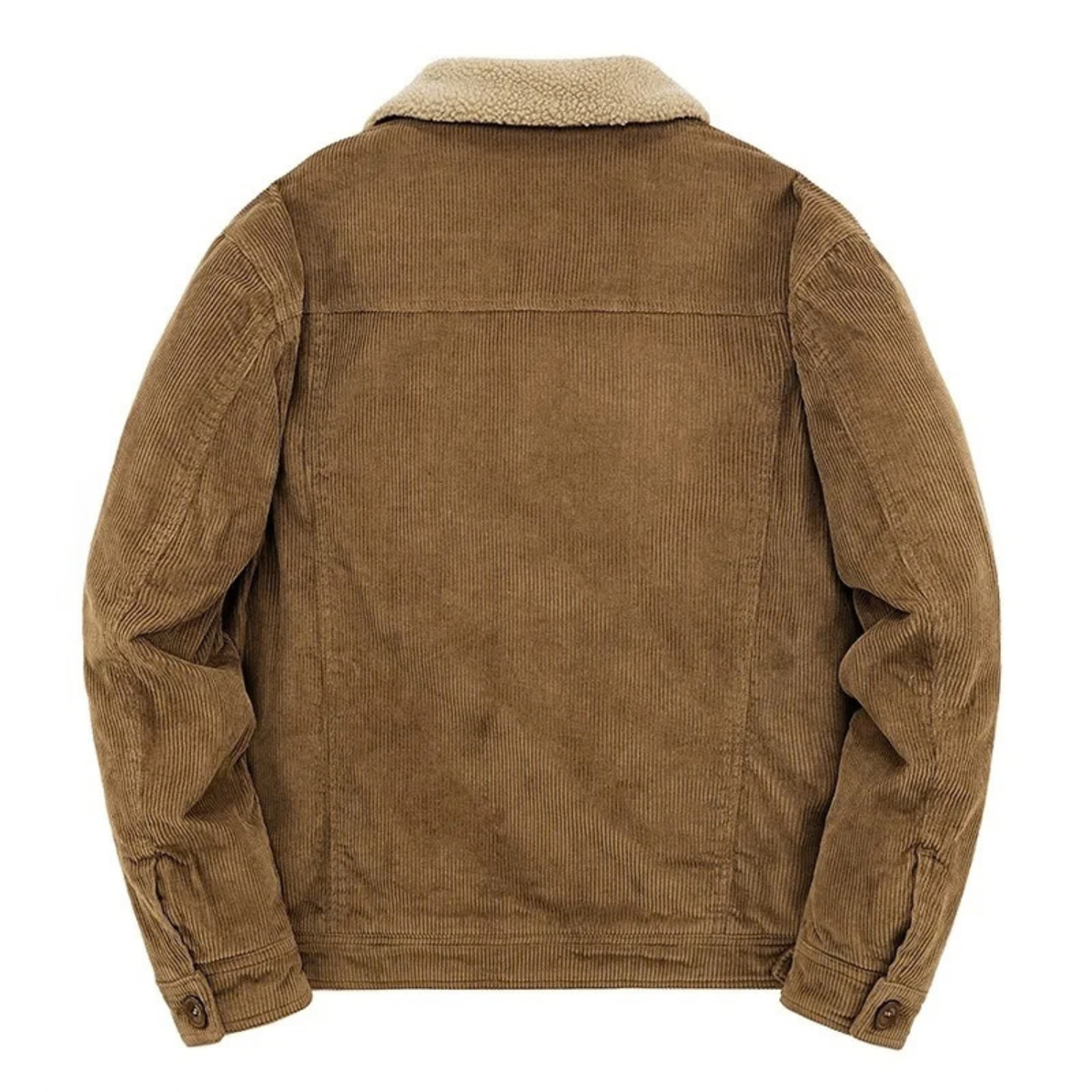 Corduroy Jacket for Men with Sherpa Collar