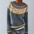 Fair Isle Knit Sweater for Women
