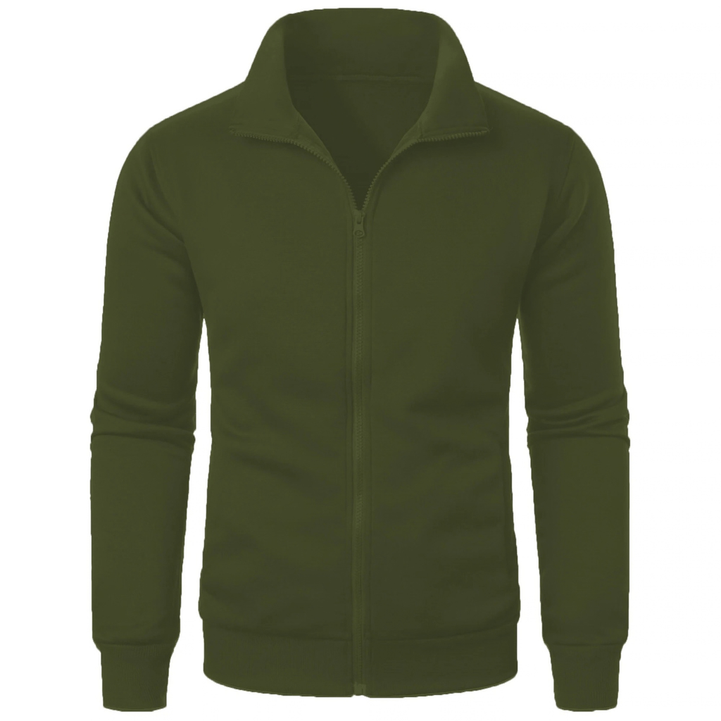 Fleece Lined Sports Jacket for Men with Full Zip