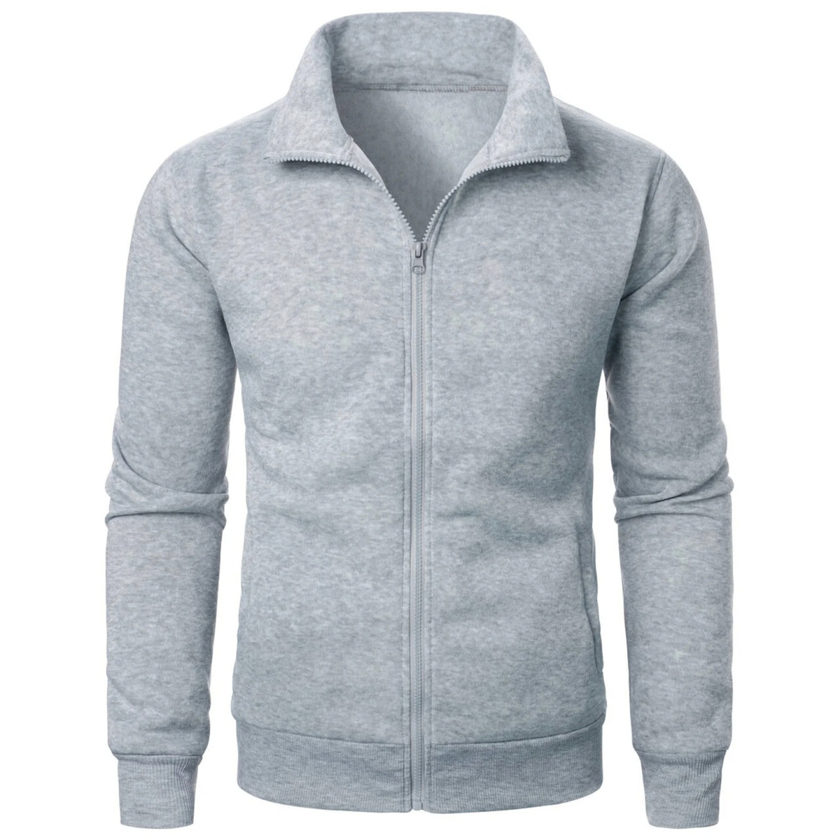 Fleece Lined Sports Jacket for Men with Full Zip