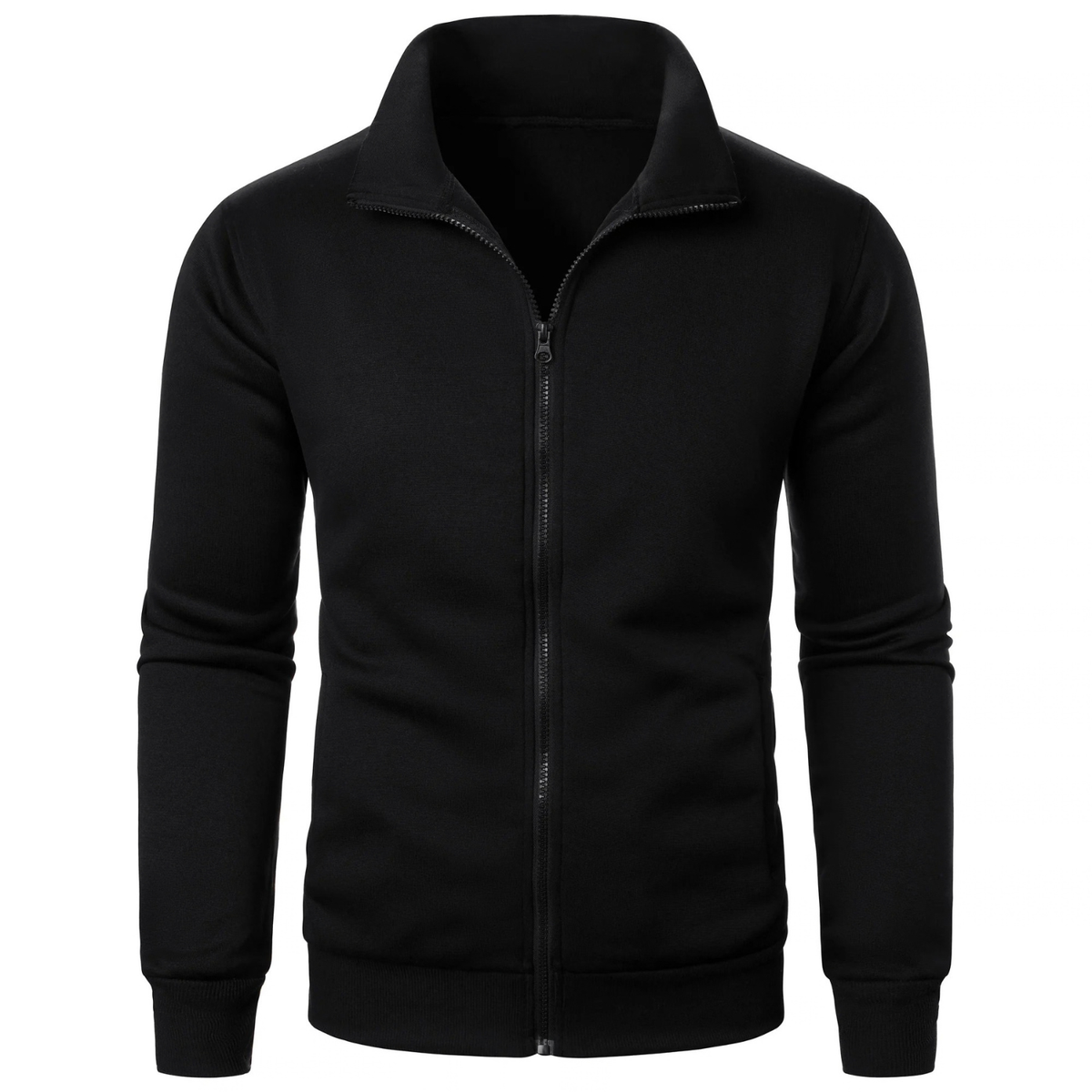 Fleece Lined Sports Jacket for Men with Full Zip