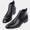 Leather Chelsea Boots for Men with Pointed Toe