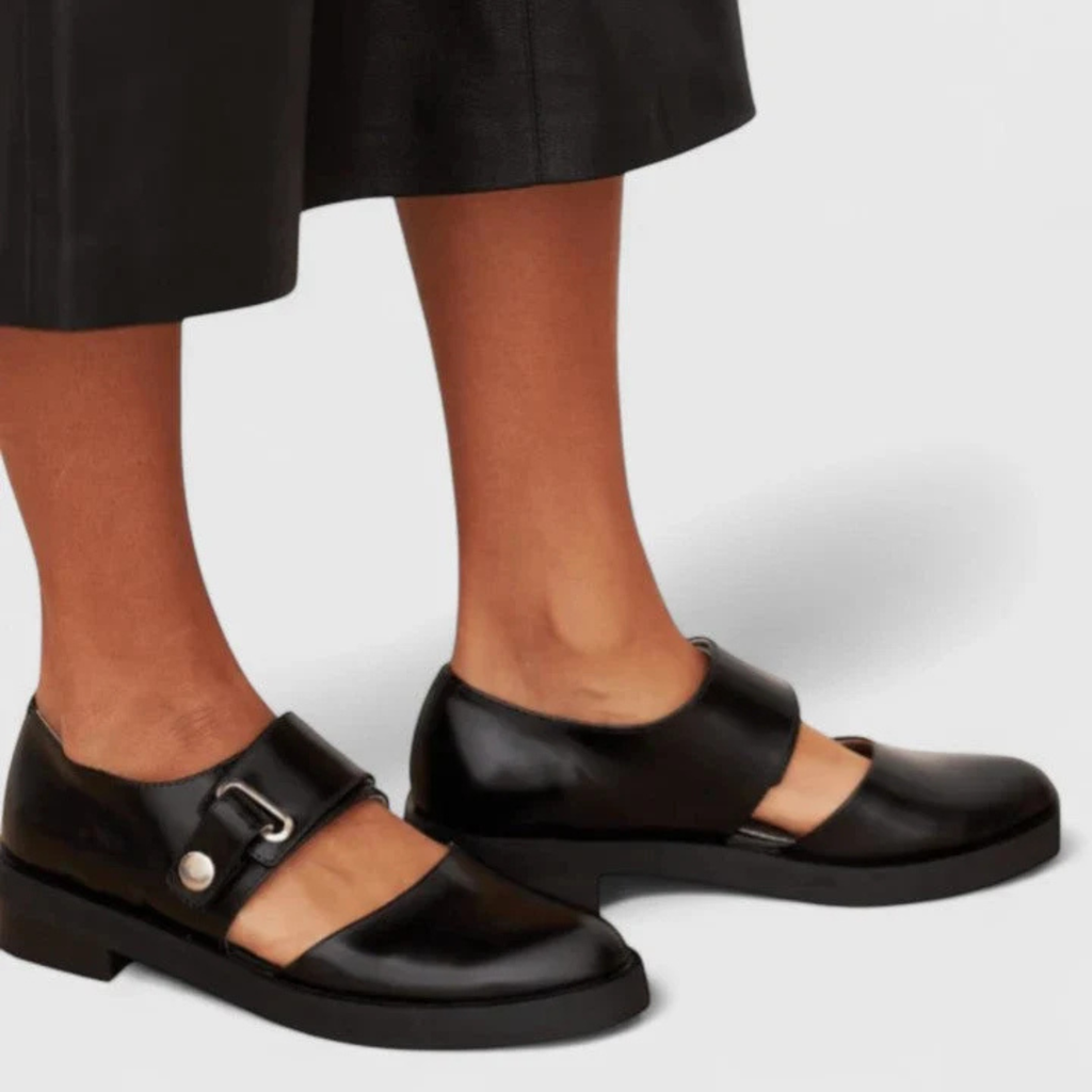 Orthopedic Mary Jane Shoes for Women with Wide Buckle Strap