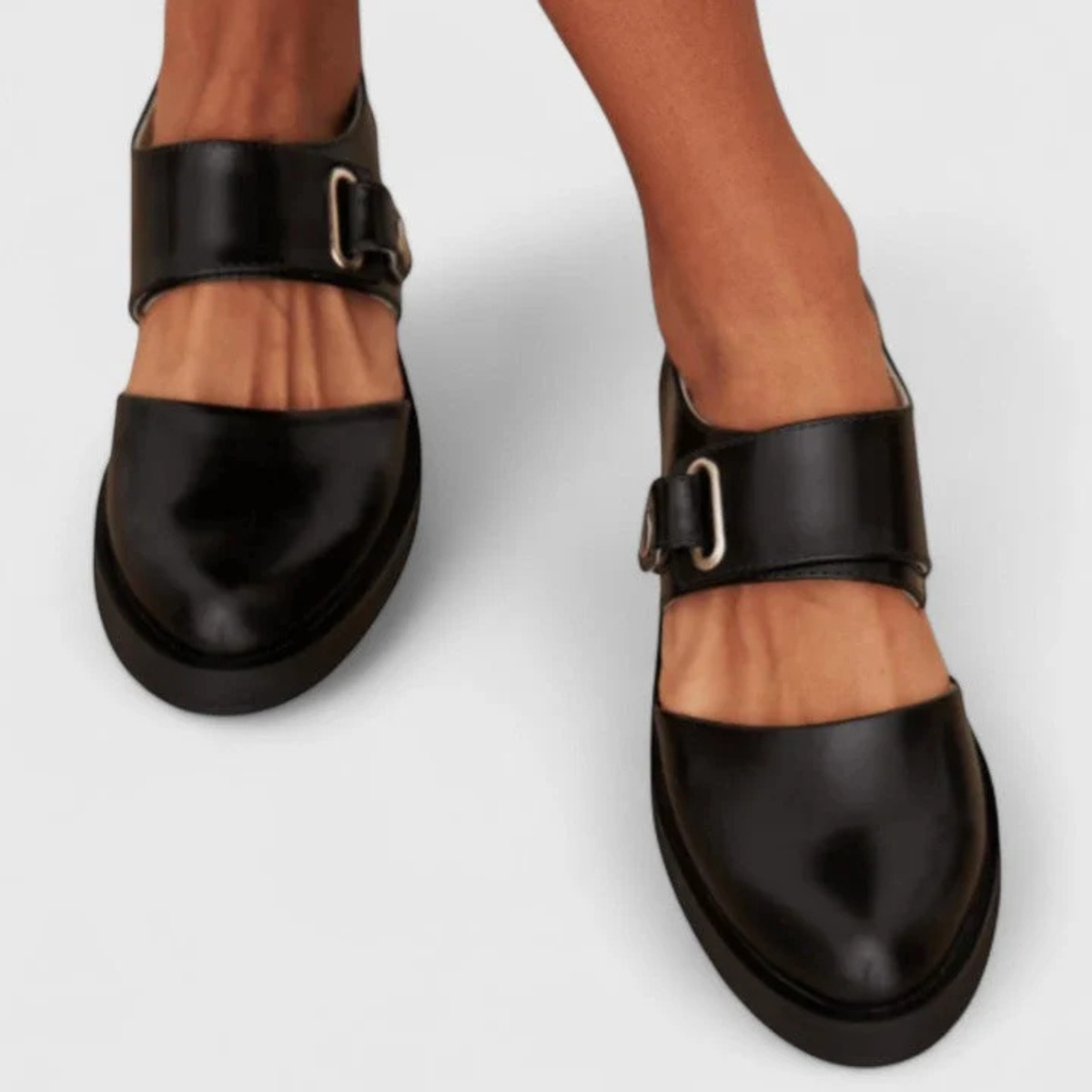 Orthopedic Mary Jane Shoes for Women with Wide Buckle Strap
