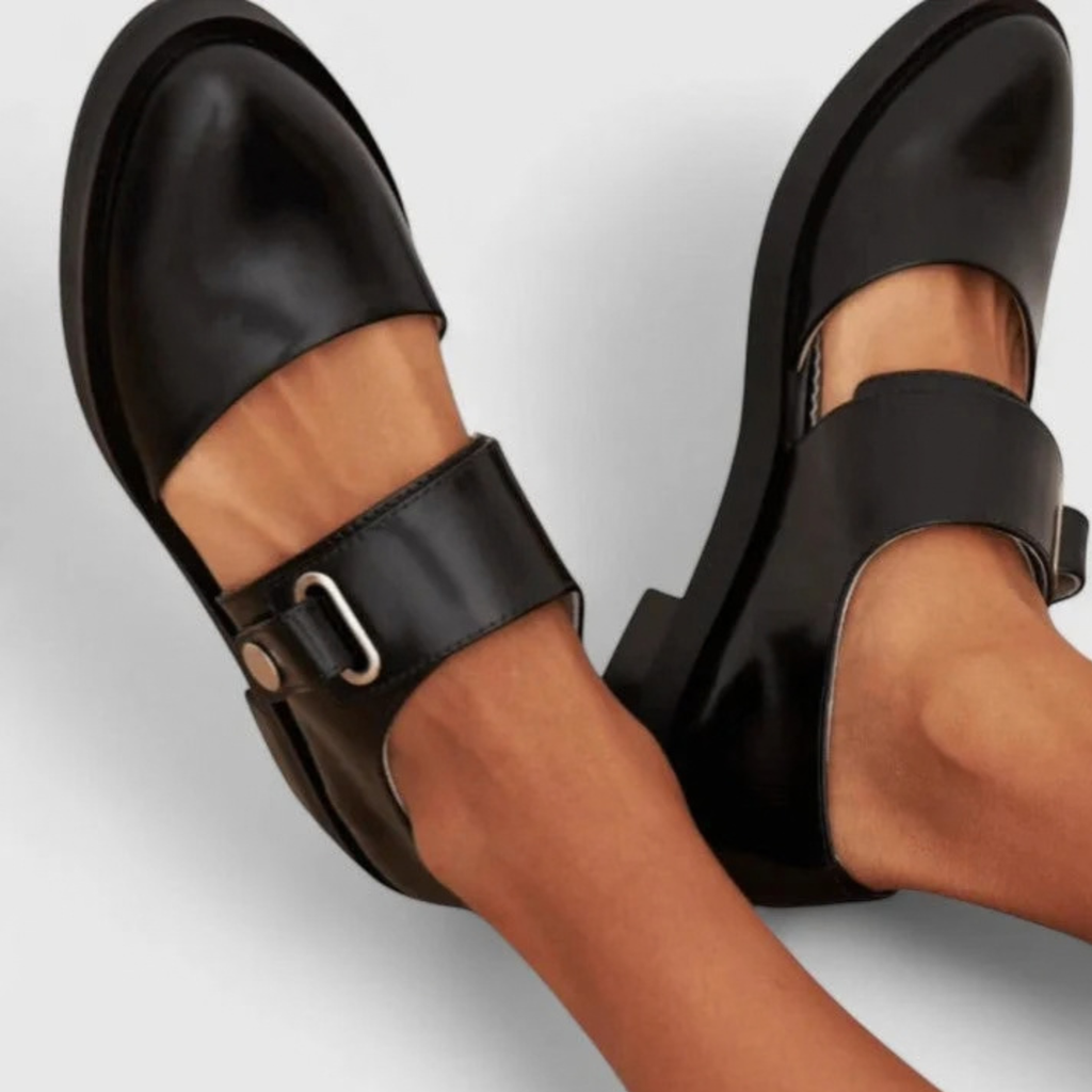 Orthopedic Mary Jane Shoes for Women with Wide Buckle Strap