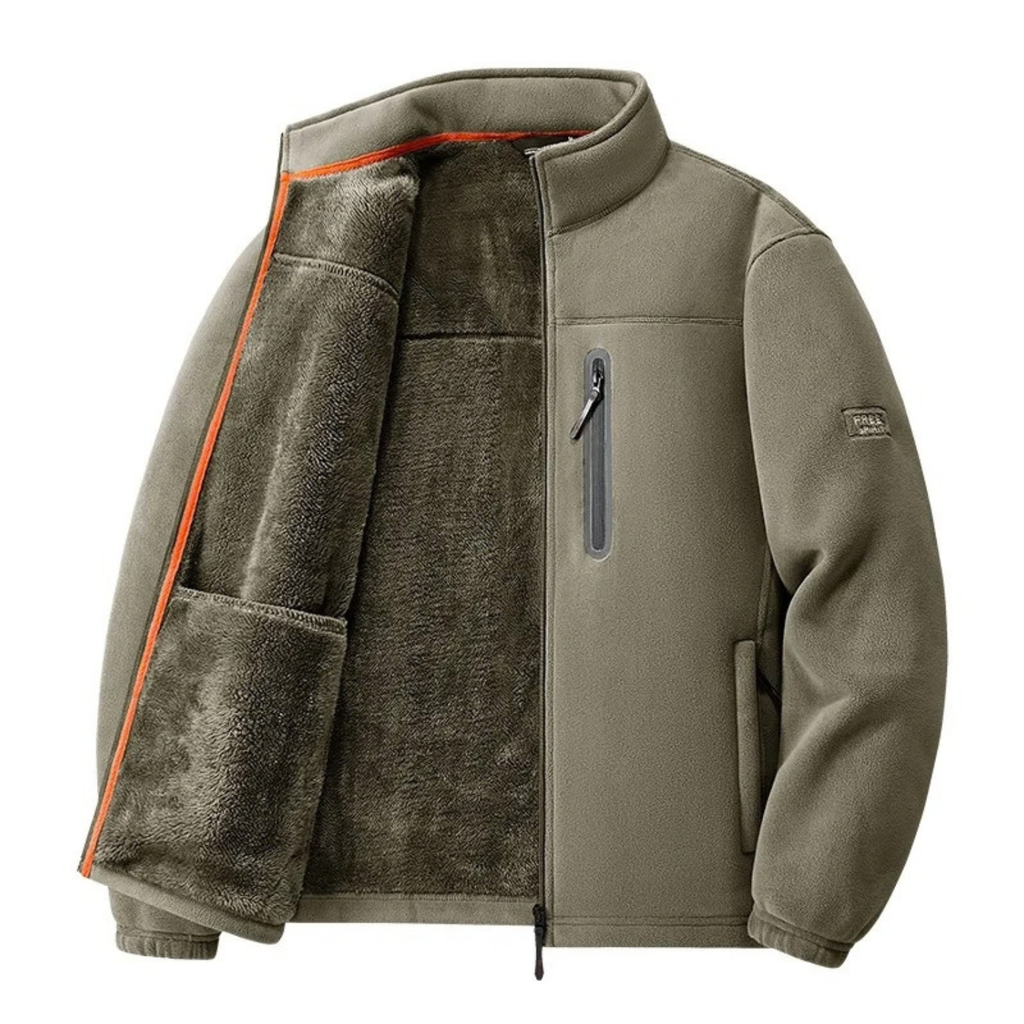 Polar Fleece Sherpa Lined Jacket for Men