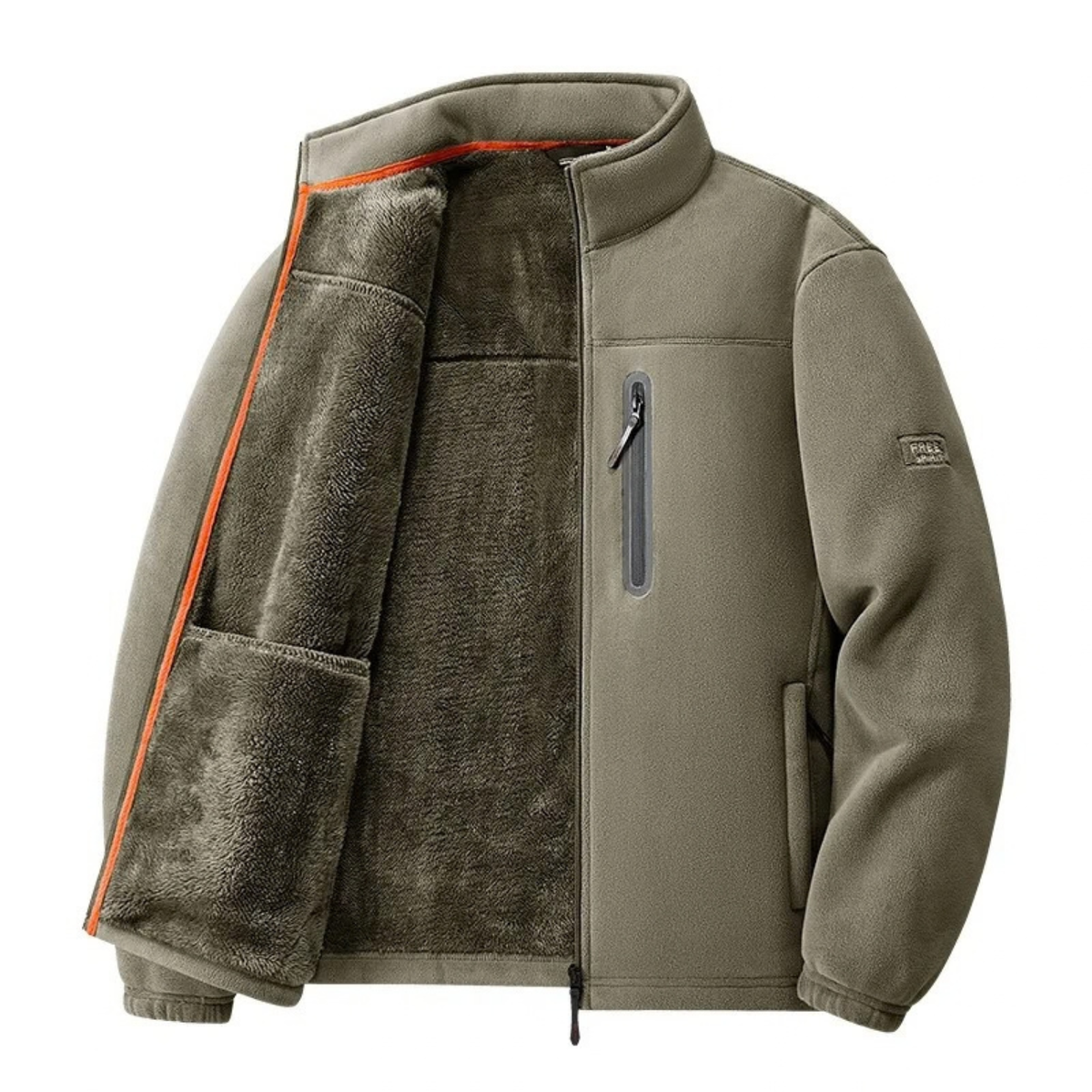 Polar Fleece Sherpa Lined Jacket for Men