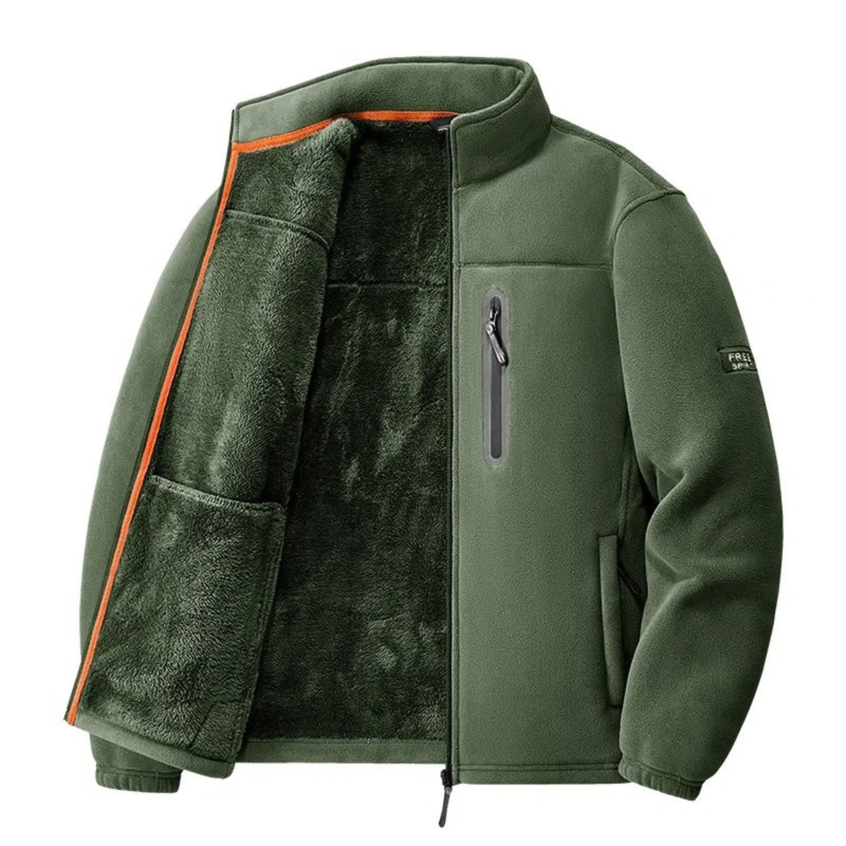 Polar Fleece Sherpa Lined Jacket for Men
