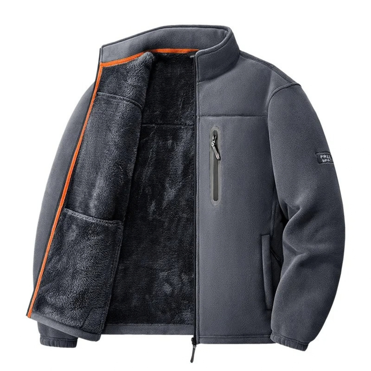 Polar Fleece Sherpa Lined Jacket for Men