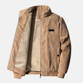 Retro Corduroy Jacket for Men with Sherpa Fleece Lining