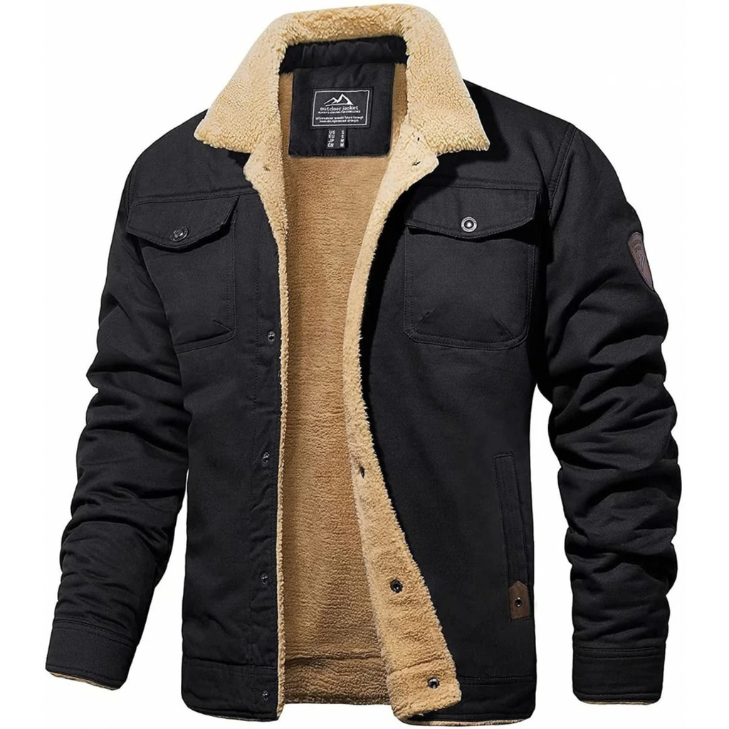 Sherpa-Lined Fleece Jacket for Men