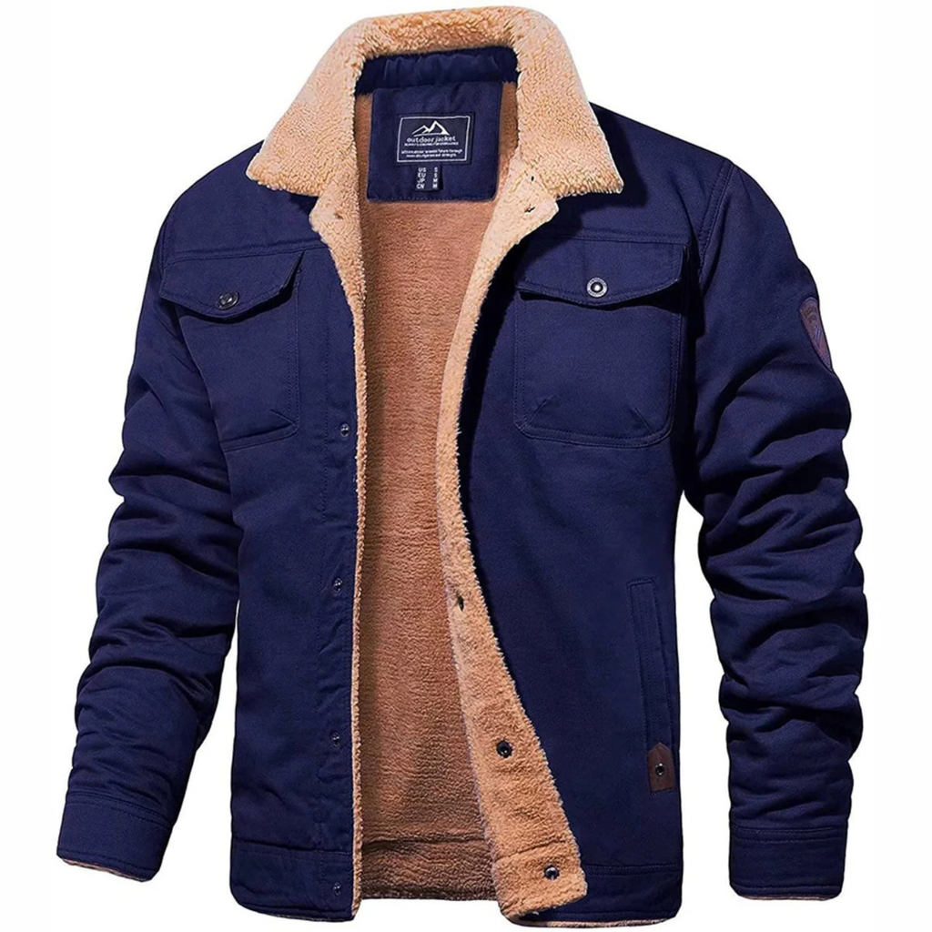 Sherpa-Lined Fleece Jacket for Men