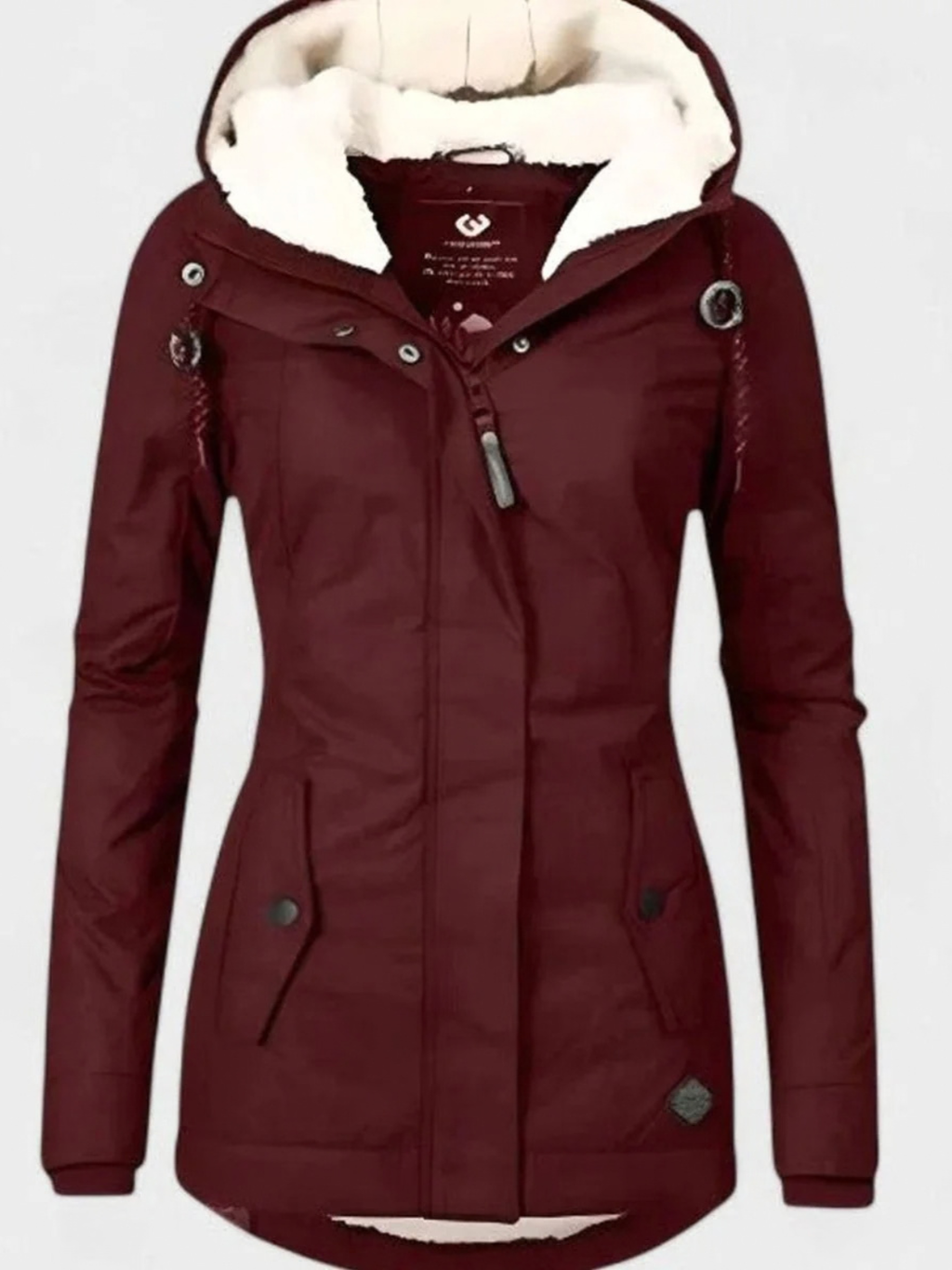 Sherpa Lined Hooded Parka Jacket for Women