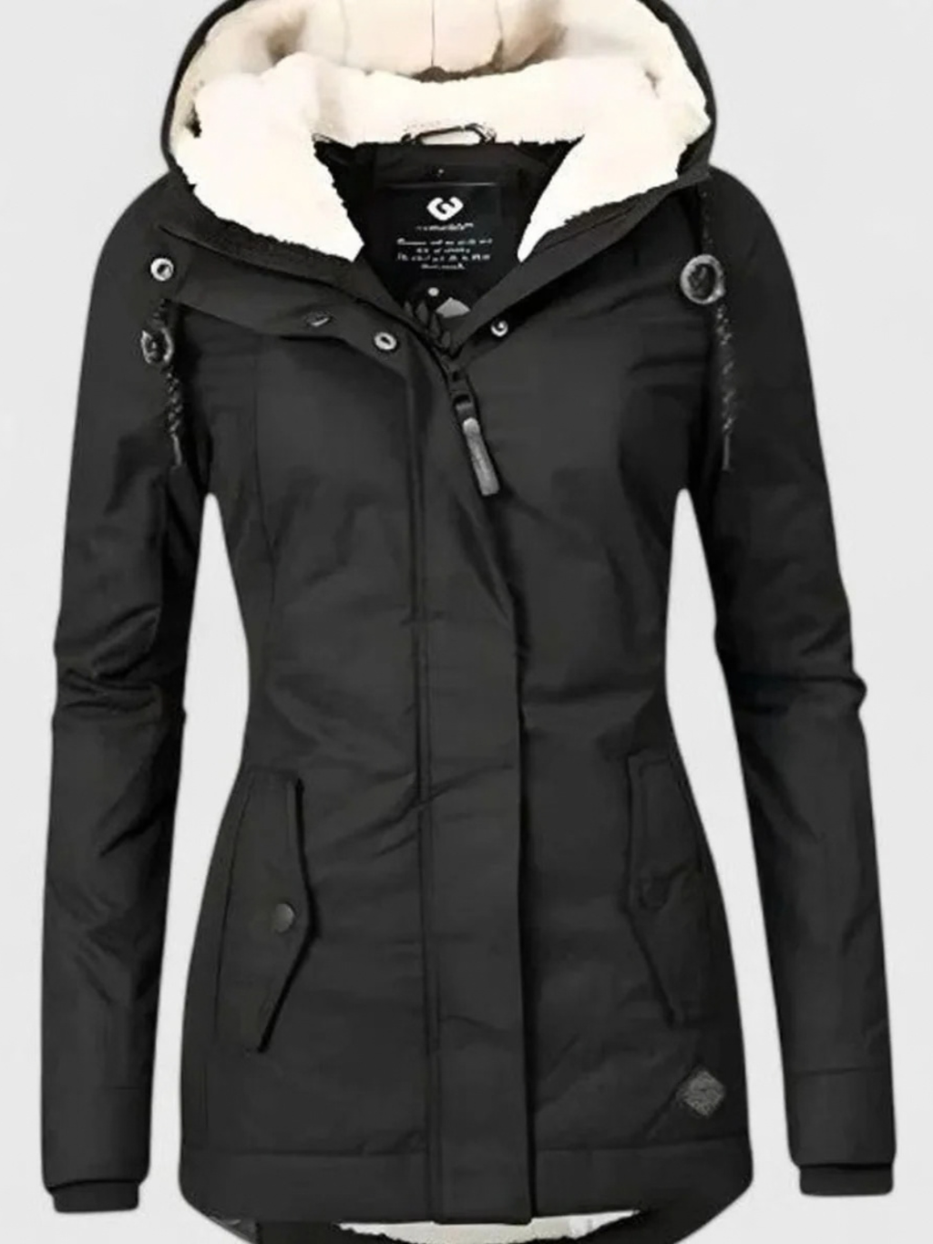 Sherpa Lined Hooded Parka Jacket for Women