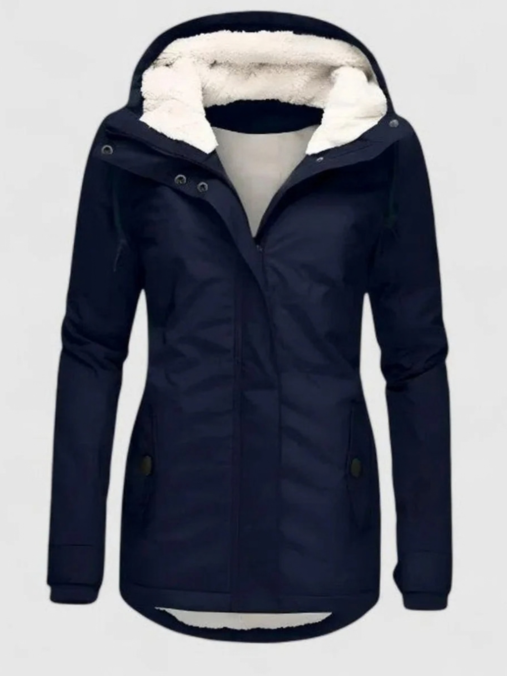 Sherpa Lined Hooded Parka Jacket for Women