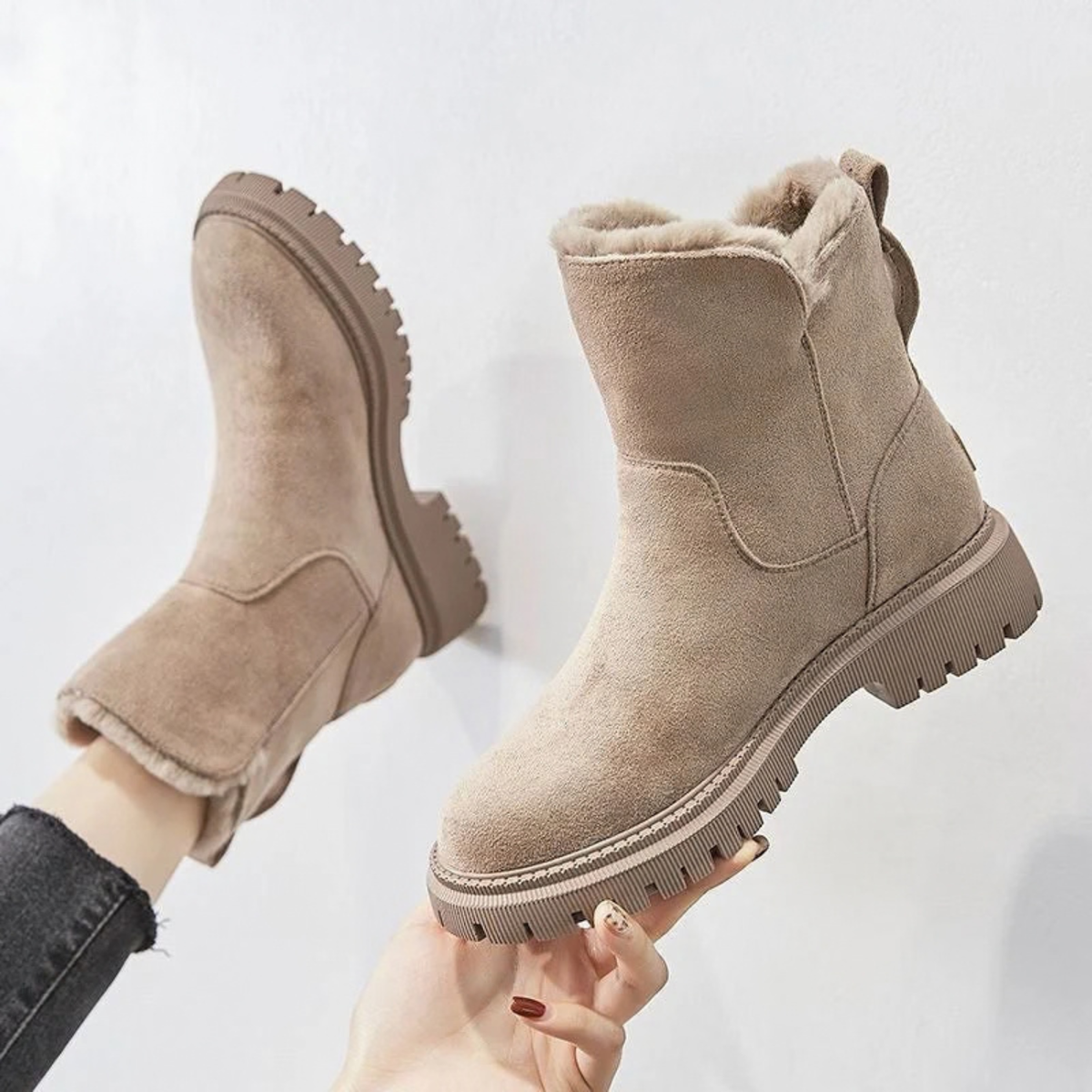 Suede Insulated Boots for Women
