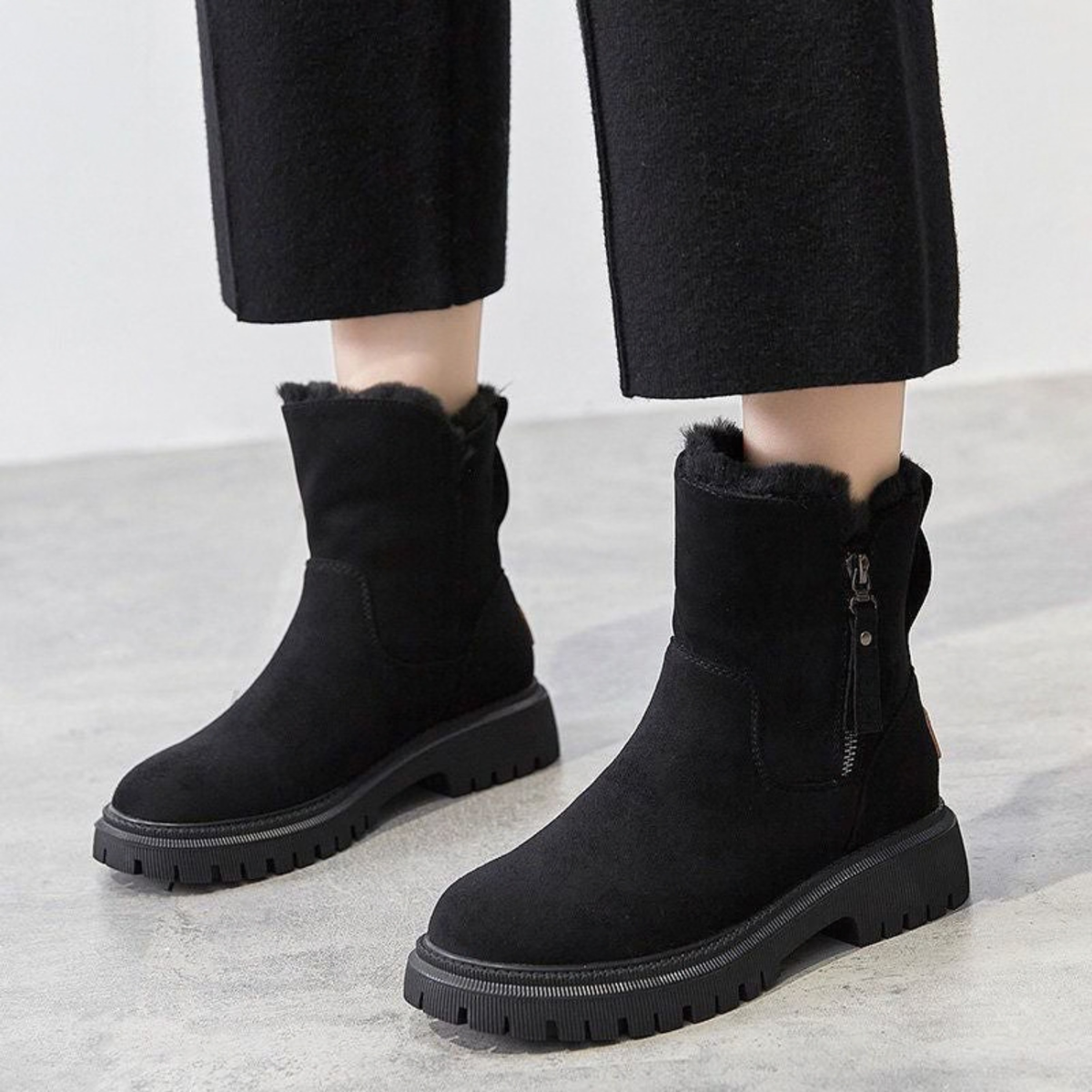 Suede Insulated Boots for Women