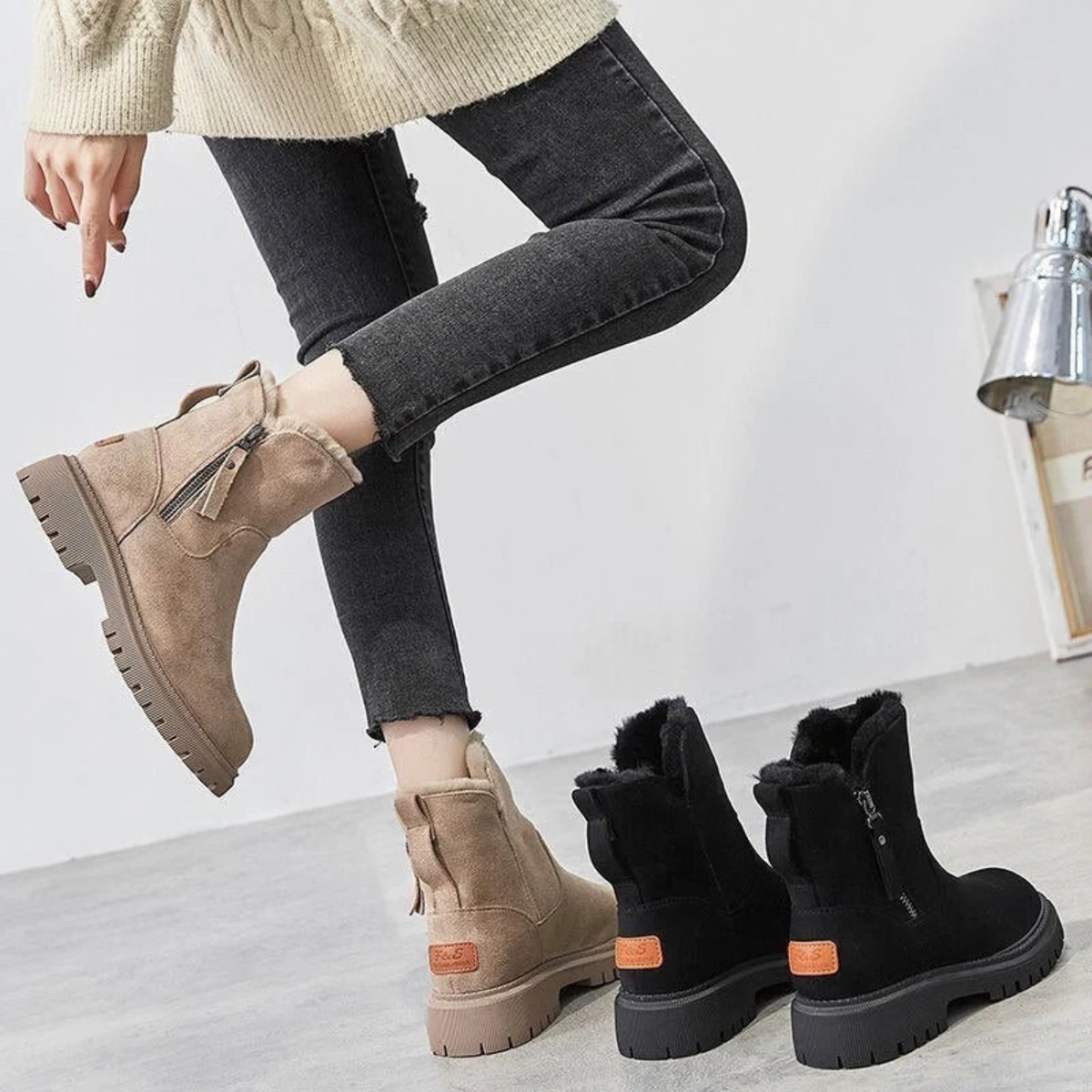 Suede Insulated Boots for Women