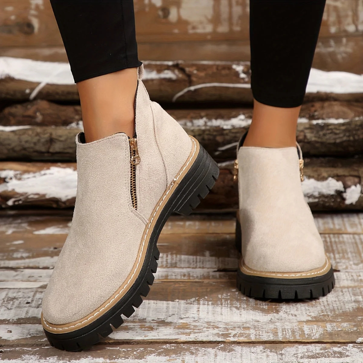Suede Orthopedic Ankle Boots for Women