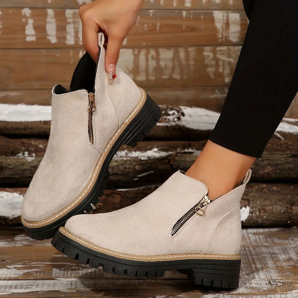 Suede Orthopedic Ankle Boots for Women