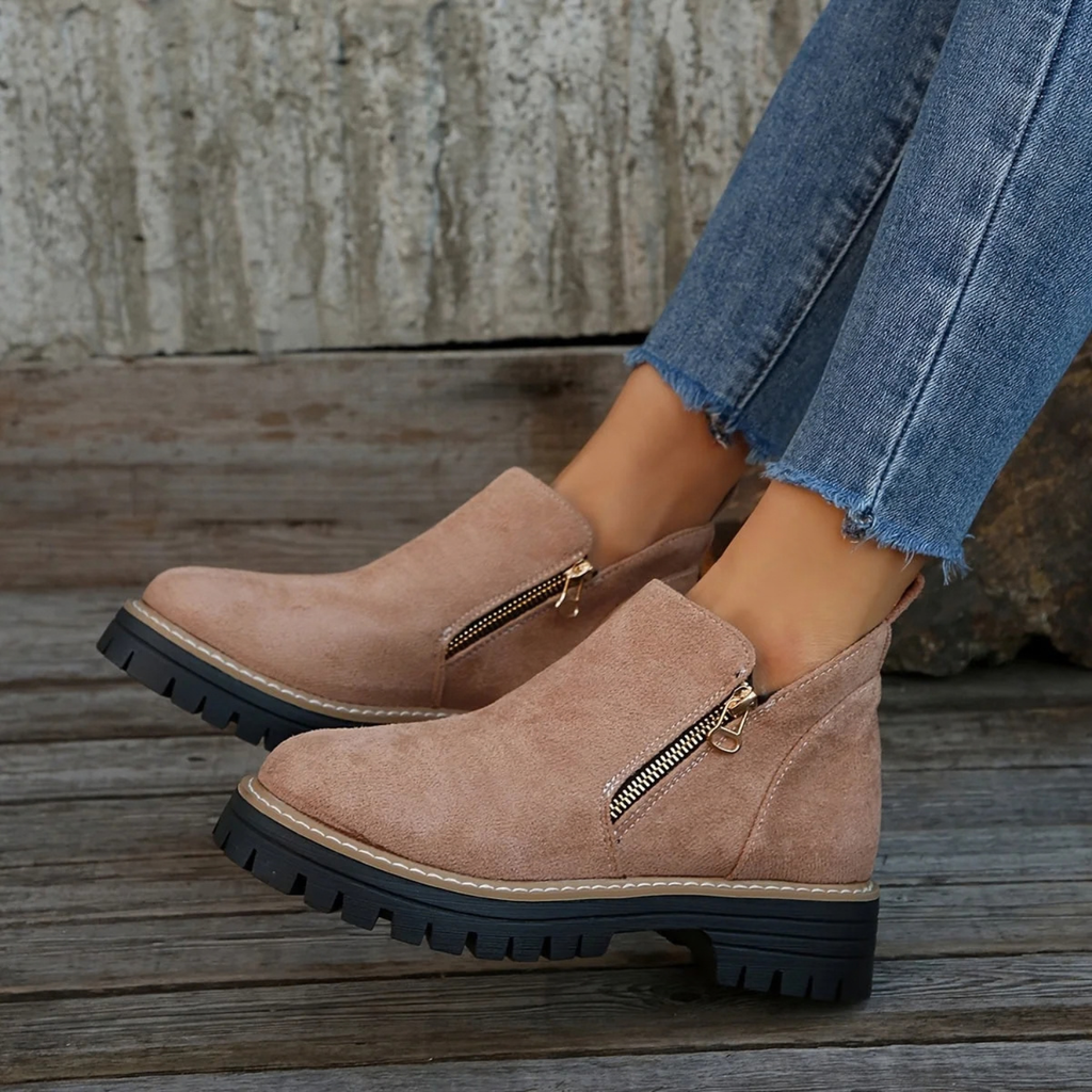 Suede Orthopedic Ankle Boots for Women