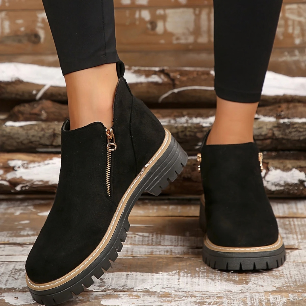 Suede Orthopedic Ankle Boots for Women