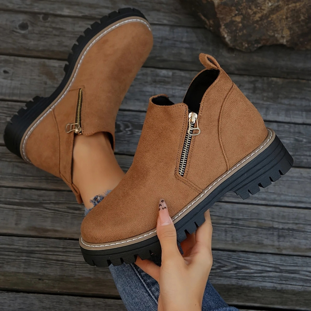 Suede Orthopedic Ankle Boots for Women