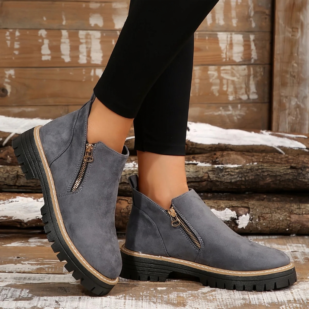 Suede Orthopedic Ankle Boots for Women