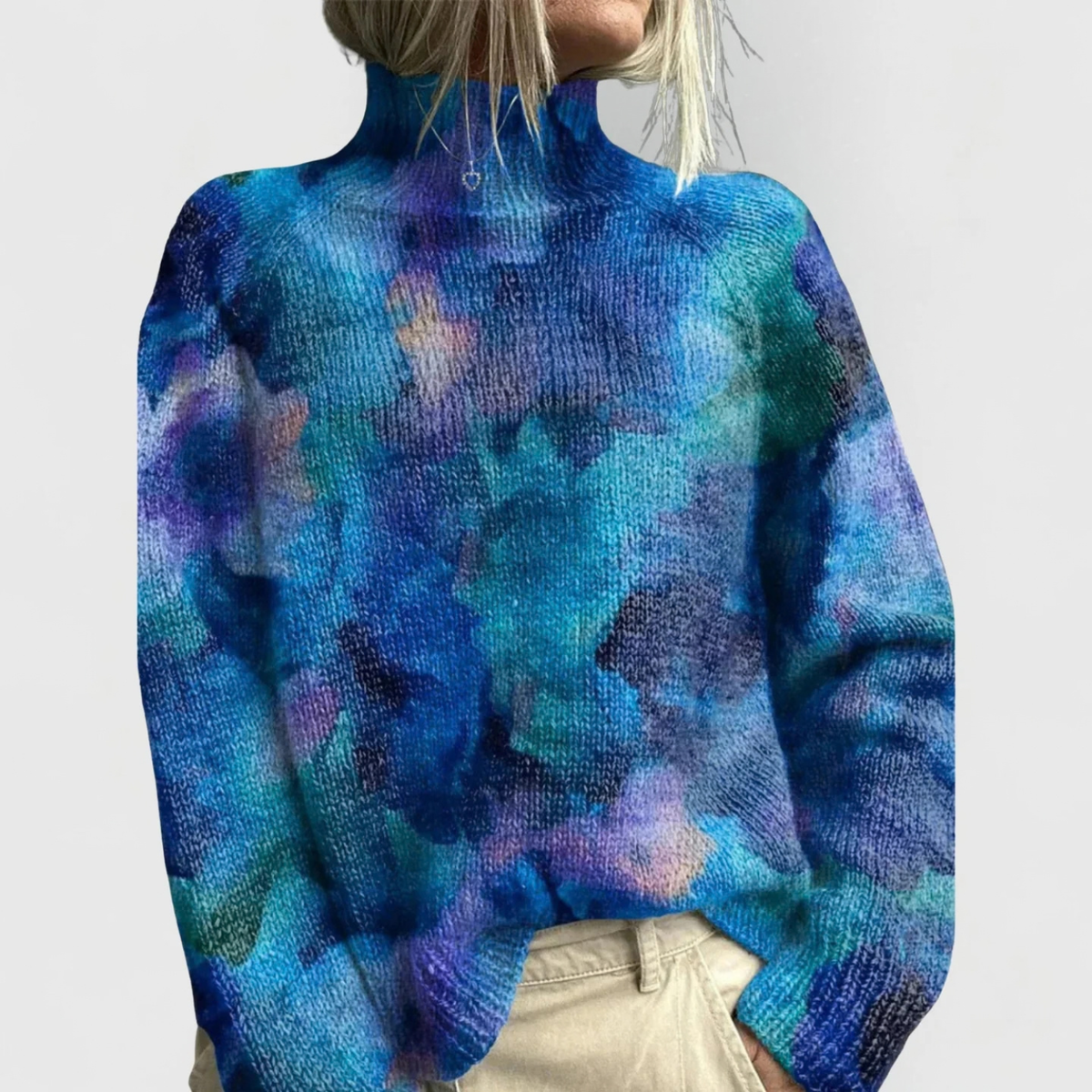 Vintage Turtleneck Sweater for Women