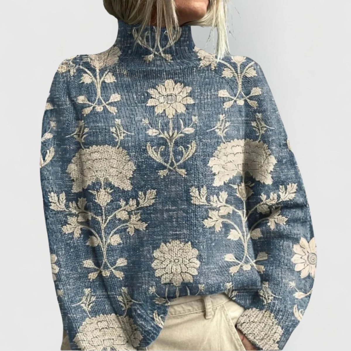 Vintage Turtleneck Sweater for Women