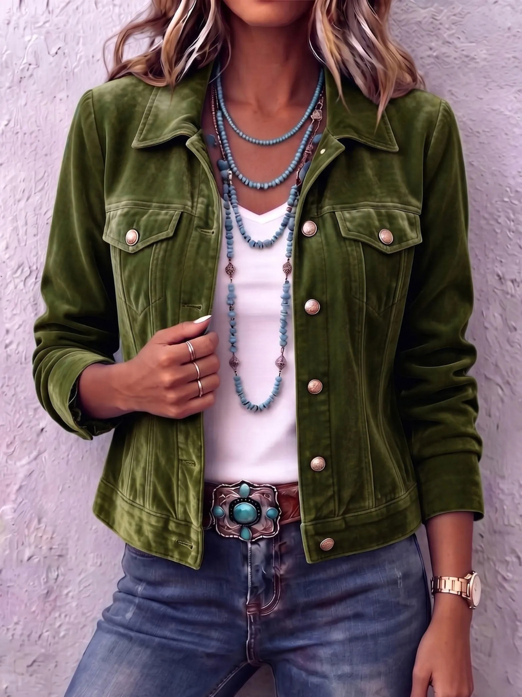 Vintage Velvet Jacket for Women