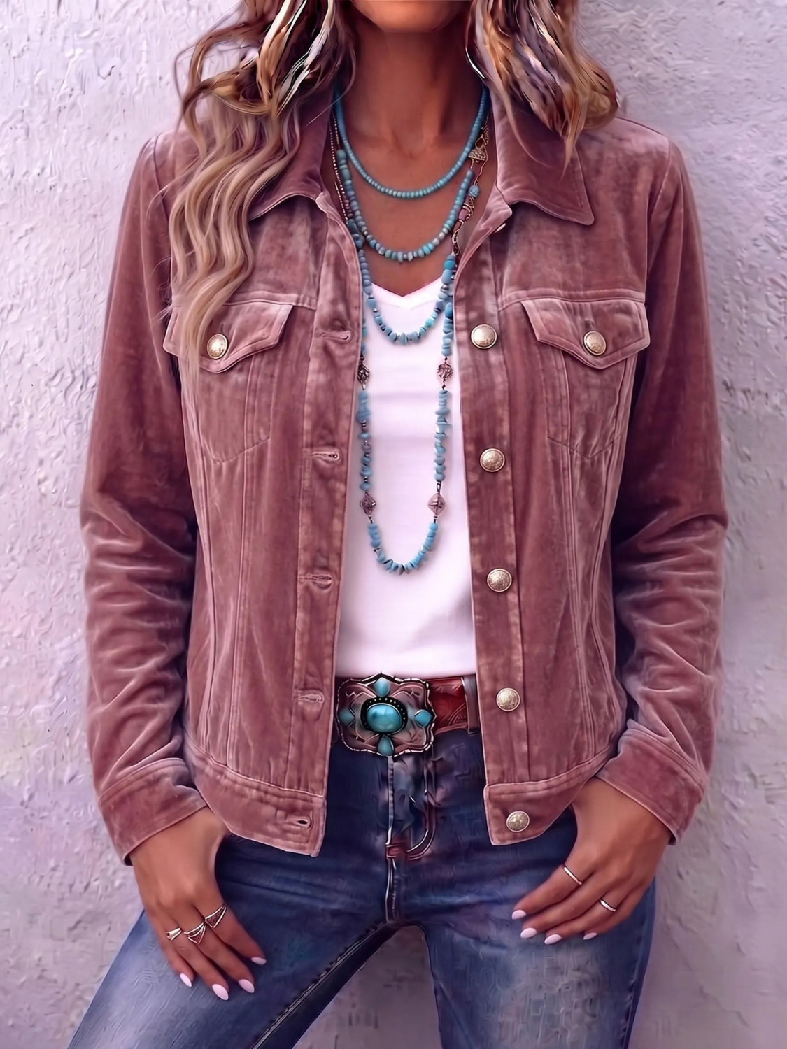 Vintage Velvet Jacket for Women