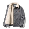 Winter Corduroy Jacket for Men with Sherpa Fleece Lined Collar